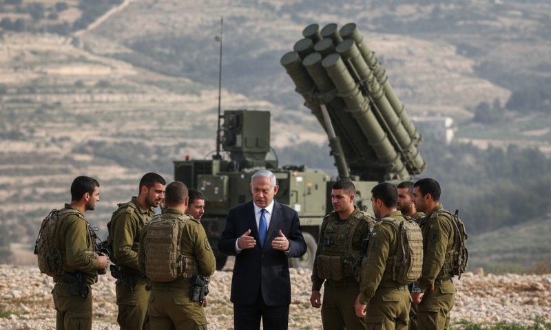 נתניהו נפגש עם לוחמי כיפת ברזל בהרי ירושלים: "ערוכים לכל תרחיש"