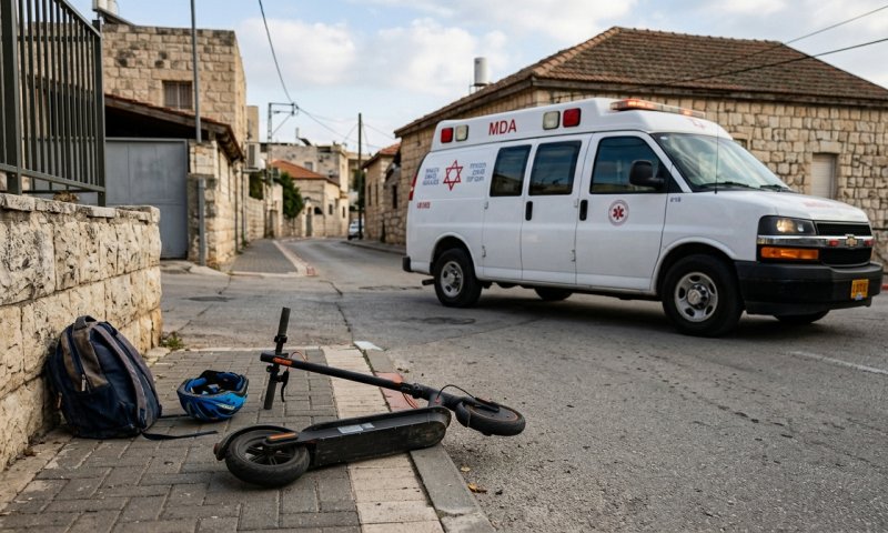 ילד בן 9 נפצע קשה ברכיבה על קורקינט חשמלי במג'ד אל-כרום