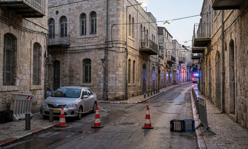 רכב חשוד במאה שערים: חבלני המשטרה פועלים בזירה