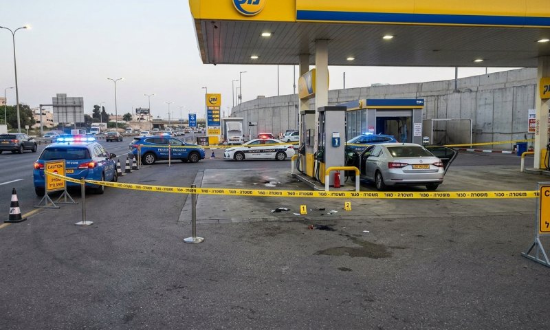 גבר כבן 30 נורה למוות בתחנת דלק בנתניה