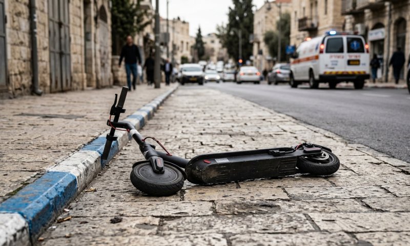 ילד בן 7 נפצע באורח בינוני מפגיעת קורקינט חשמלי בירושלים