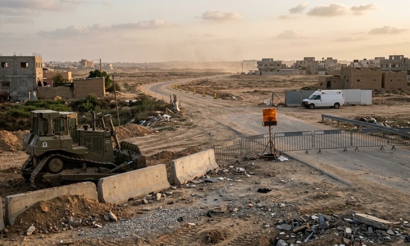 צה"ל תקף יעדי חמאס בעזה לאחר שמטען הופעל נגד כלי הנדסי
