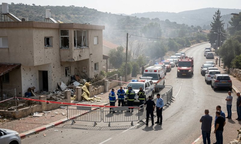 רחפן של חיזבאללה פגע במבנה בבית הלל: ארבעה נפצעו