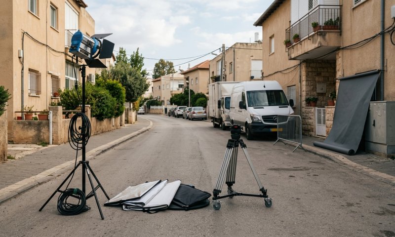 גבר פרץ לסט צילומים בקריות וזעק: "אתם מתכננים פיגוע"