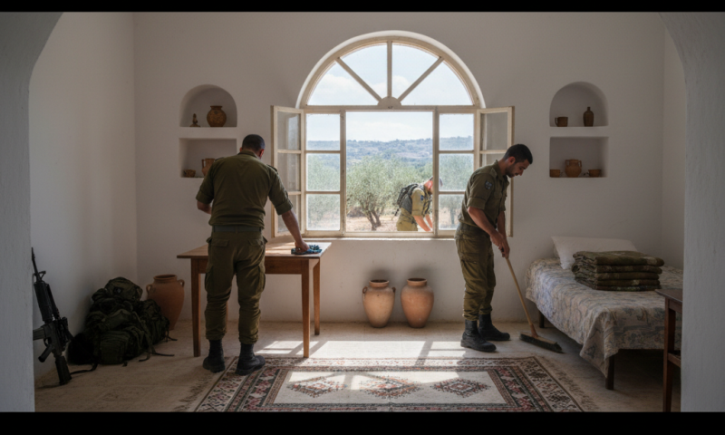 חיילי מילואים של צה"ל ניקו והבריקו בית בדרום לבנון אחרי פעילות מבצעית