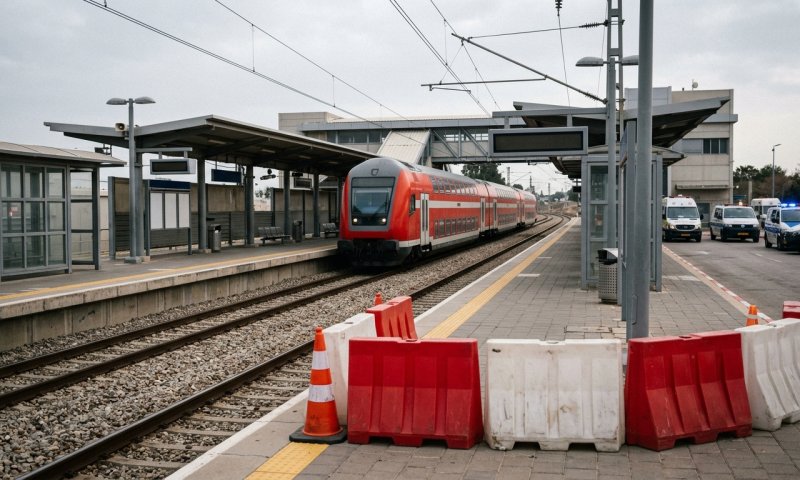 אדם נכנס למסילה ונפגע מרכבת בתחנת רעננה דרום