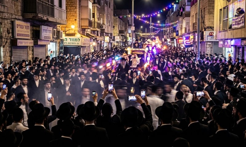 חגיגה בבני ברק ל-160 עריקים: צוותי תקשורת הותקפו