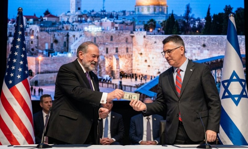 שגריר ארה"ב מסר דולר לסער: נחתם הסכם השגרירות בירושלים