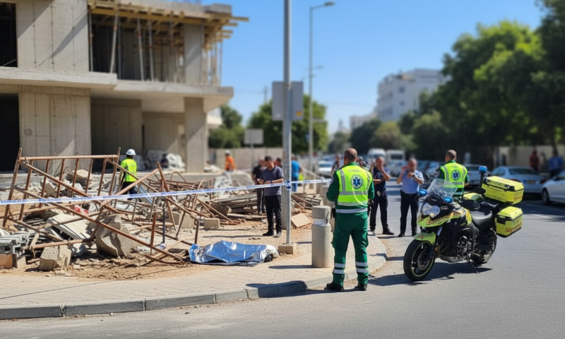 עובד זר נהרג מפגיעת חפץ כבד באתר בנייה סמוך לעכו