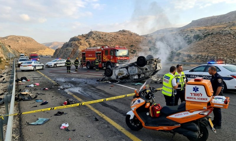 חשד לחיסול בצפון: בן 51 נהרג בפיצוץ רכב בכביש 65