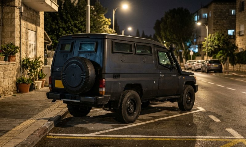 המשטרה תפסה ג'יפ ממוגן ירי בדיר חנא - הנהג נעצר