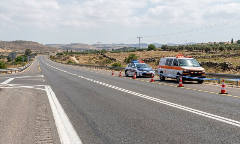 אישה בת 62 נפצעה קל מזריקת אבנים על רכבה בכביש 60