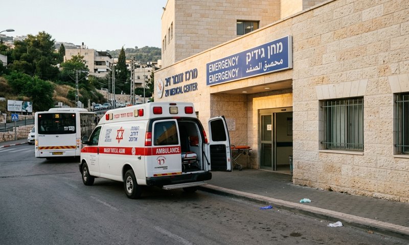 ילד בן 12 נפצע בינוני לאחר שנפגע מאוטובוס בצפת