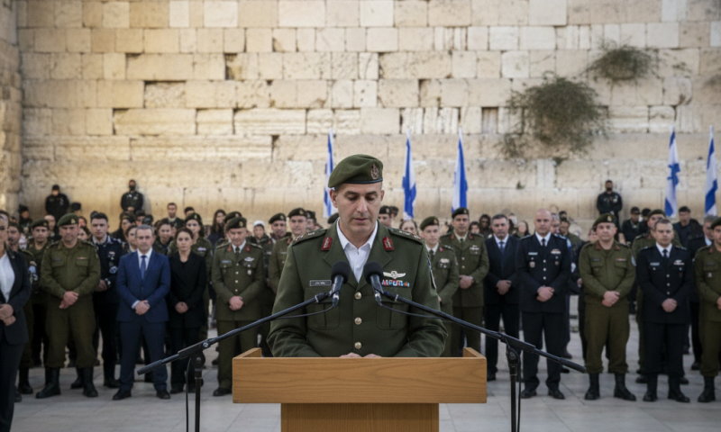 סא"ל יקי קליין, שנפצע אנוש, נשא את תפילת "יזכור" בכותל