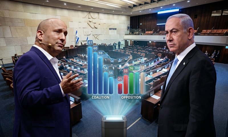 סקר: לראשונה גוש נתניהו מאבד את הרוב - 60 מנדטים לכל גוש