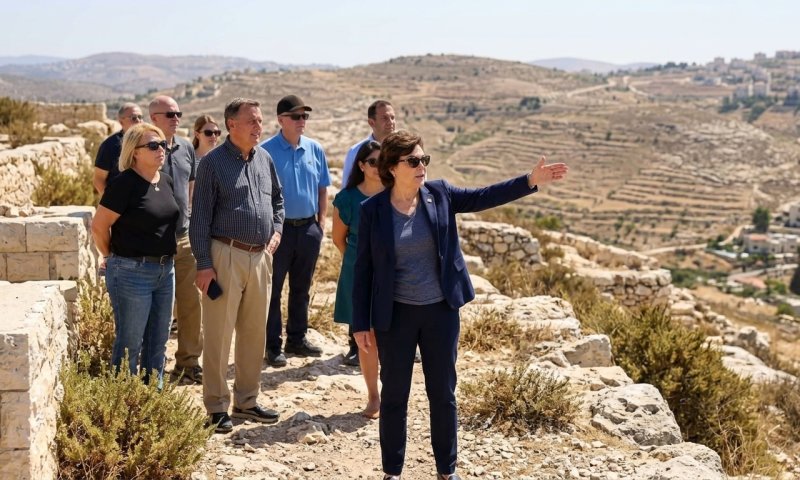 מחוקקים מארה"ב בשומרון: "אין הגדה המערבית, יש יהודה ושומרון"