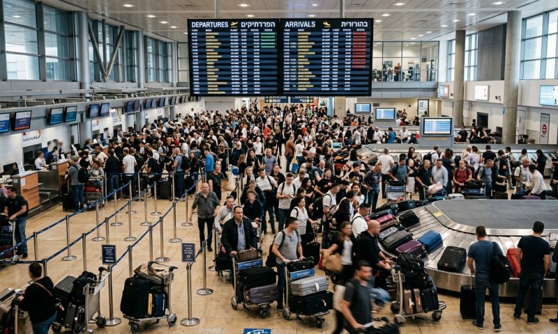 הכאוס בנתב"ג: 82% מהטיסות מעוכבות, סערת חלוקת המזוודות בשבת