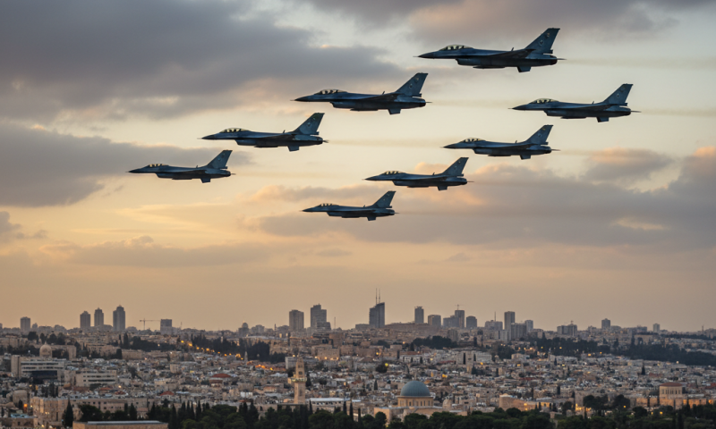 מטס יום הזיכרון עבר הערב בשמי ירושלים