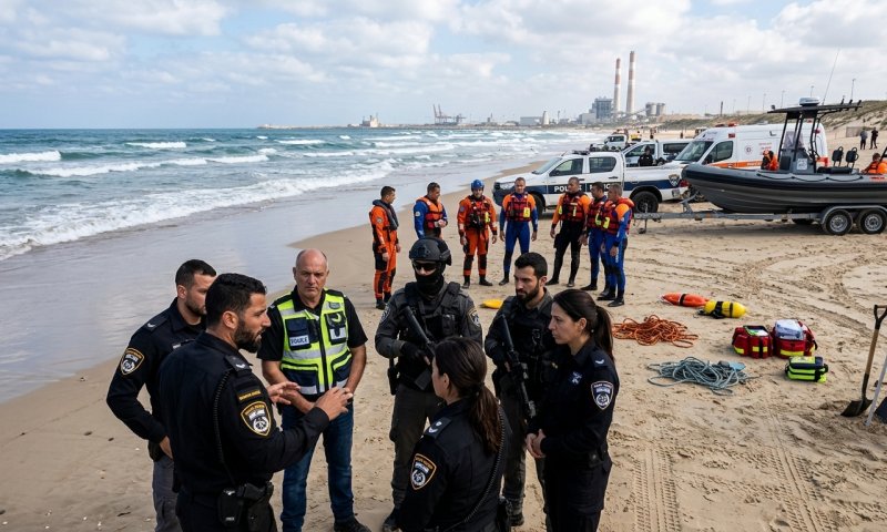 חיפושים בחוף מיאמי באשדוד: חשש לטביעת אדם מאמש