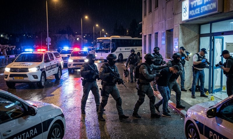 פשיטה לילית בבית שמש: 3 חרדים נעצרו בחשד לפריצה אלימה לתחנת משטרה