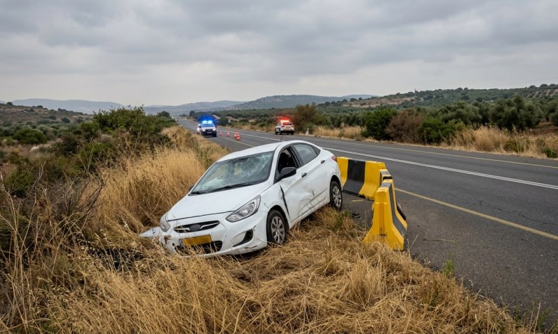 רכב הידרדר לוואדי בכביש 89: גבר וילד בן 4 נפצעו קשה