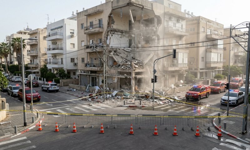 בניין קרס בלב תל אביב: חמישה פועלים ניצלו ללא פגע