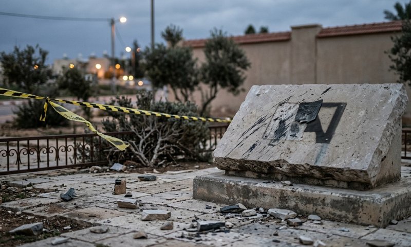 שב"כ ומסתערבים עצרו שני חשודים בהשחתת האנדרטה ברתמים