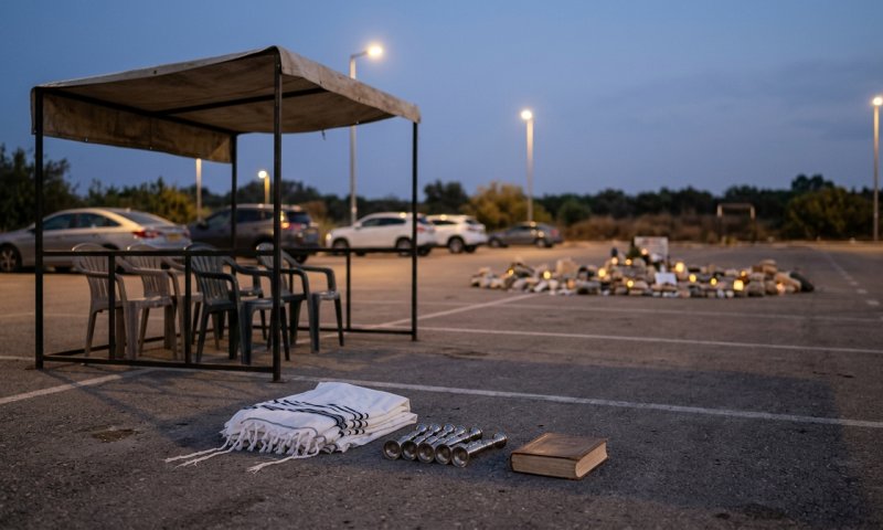 מתנדבי זק"א חזרו למתחם הנובה וקיימו תפילת סליחות מצמררת