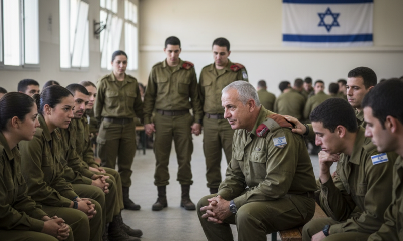 הרמטכ"ל נפגש עם חיילים ששכלו קרובים במלחמה