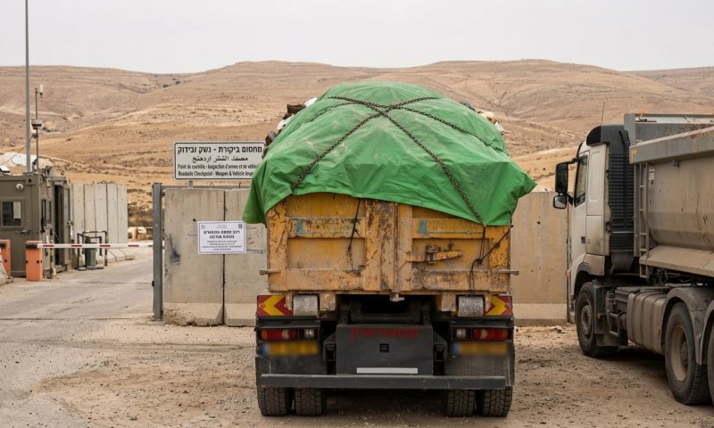 המנהל האזרחי תפס 120 טונות פסולת בדרך לשריפה בשטחי הרשות