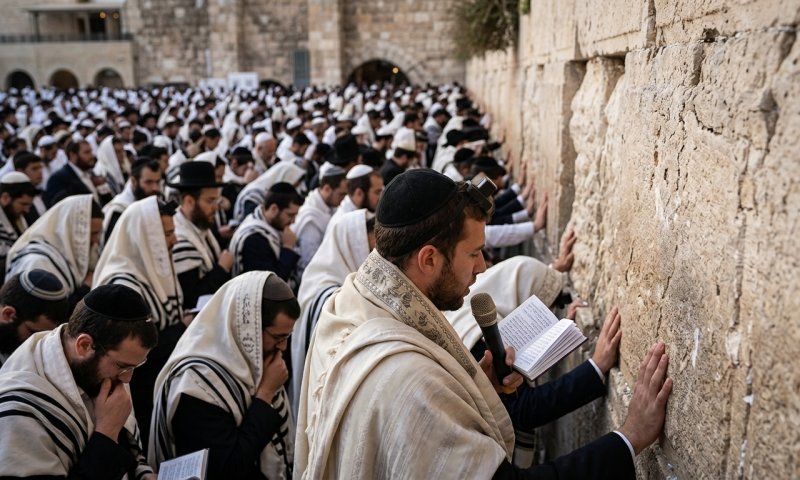 רבבות במעמד הסליחות בכותל: נועה ארגמני ושורדי שבי בתפילת הודיה
