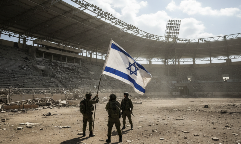 ביום העצמאות: דגל ישראל הונף באיצטדיון נאום קורי העכביש