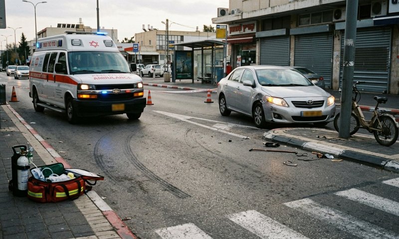 בן 93 נפצע בינוני מפגיעת רכב במהלך הפגנה בפתח תקווה