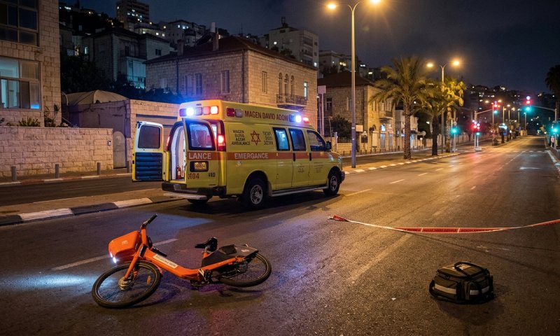 אישה בת 93 נפצעה בינוני לאחר שנפגעה מאופניים חשמליים בחיפה