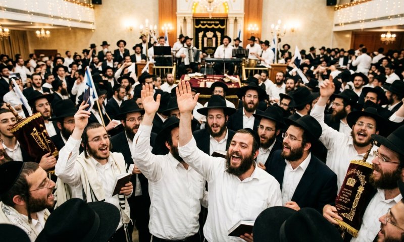 שידור חי מבני ברק: מאות חוגגים הקפות שניות בישיבת בית שמעיה