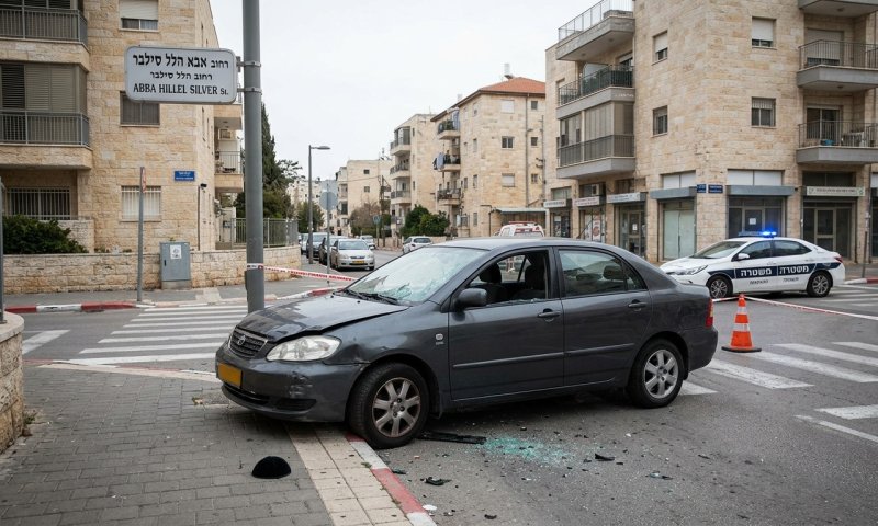 נער חרדי בן 15 נפגע מרכב בירושלים - פונה להדסה