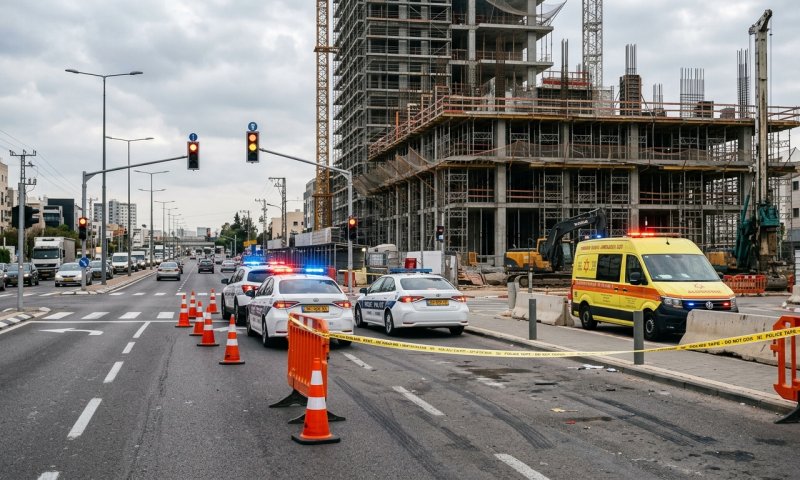 המשטרה עצרה 43 שב"חים באתר בנייה בקריית אונו