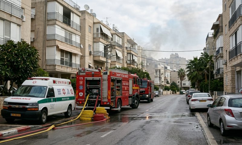שריפה בירושלים: כבאים חילצו אישה ושלושה ילדים מדירה בוערת