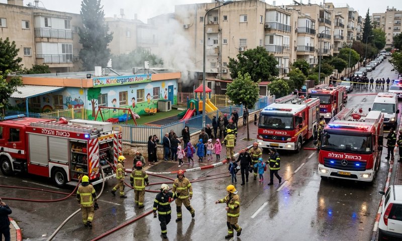 שריפה פרצה ליד גן ילדים במודיעין עילית: ילד שנעדר אותר בשלום