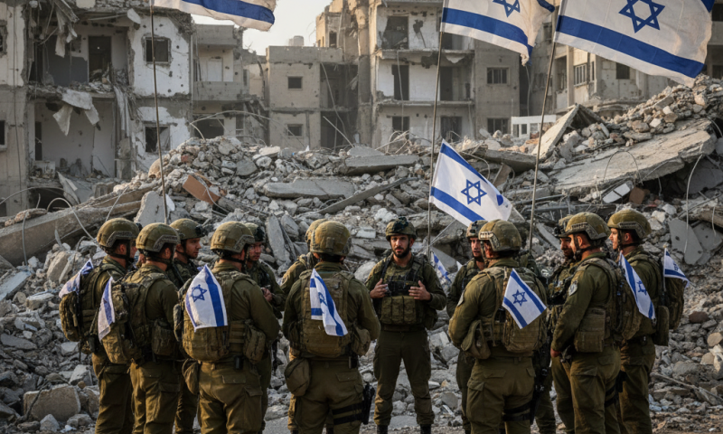 לוחמי גדוד 21 קיימו צפירה במחנה הפליטים טול כרם