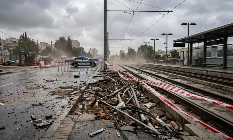 חרדים קיצוניים פרצו לאתר הרכבת הקלה בירושלים והשחיתו תשתיות