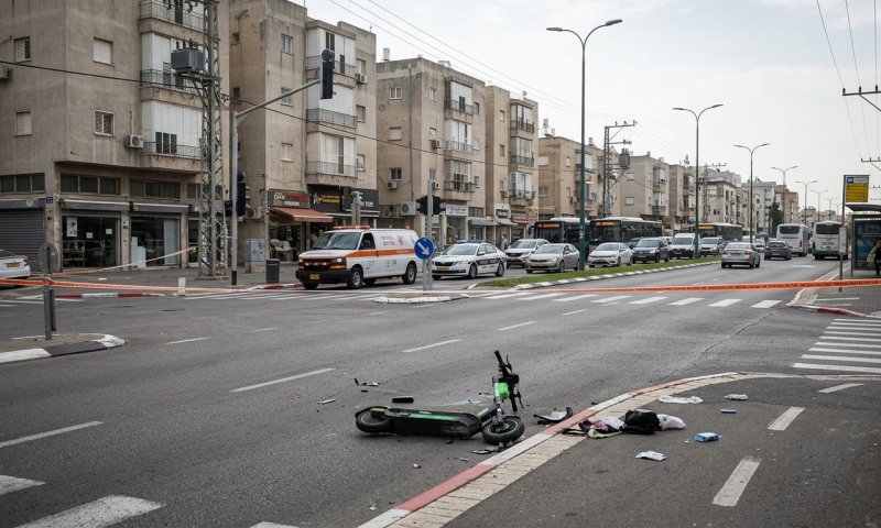 נער בן 17 רכב על קורקינט חשמלי ונפצע קשה בתאונה בבני ברק