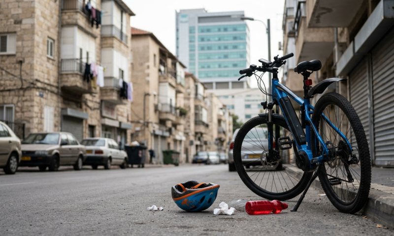 בן 9 נפצע קשה לאחר שהחליק מאופניים חשמליים בבני ברק