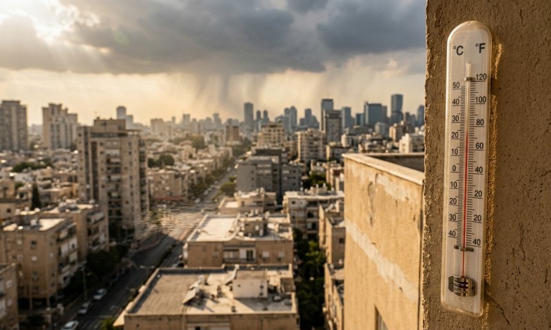 הסערה דילגה על ישראל: תל אביב שברה שיא גשם היסטורי