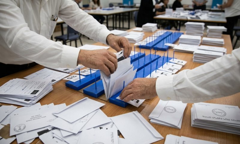 ועדת הבחירות הודיעה: הסתיימה ספירת המעטפות הכפולות