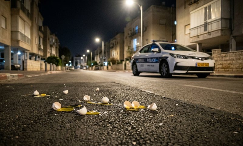 תיעדו את עצמם: שני קטינים נעצרו אחרי זריקת ביצים על ניידת