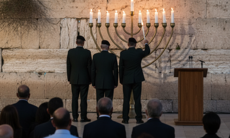 הרמטכ"ל בטקס הדלקת נר זיכרון בכותל: "חגורים בחרב למען שלום הדורות הבאים"