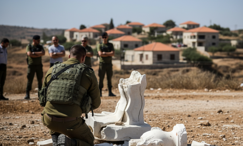 חייל צה"ל נתפס מפורר פסל נוצרי בדרום לבנון; צה"ל פותח בחקירה פיקודית ופלילית