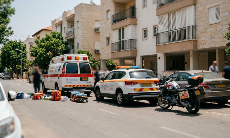 תינוק בן 4 חודשים נשכח ברכב בכפר חב"ד, מצבו קשה