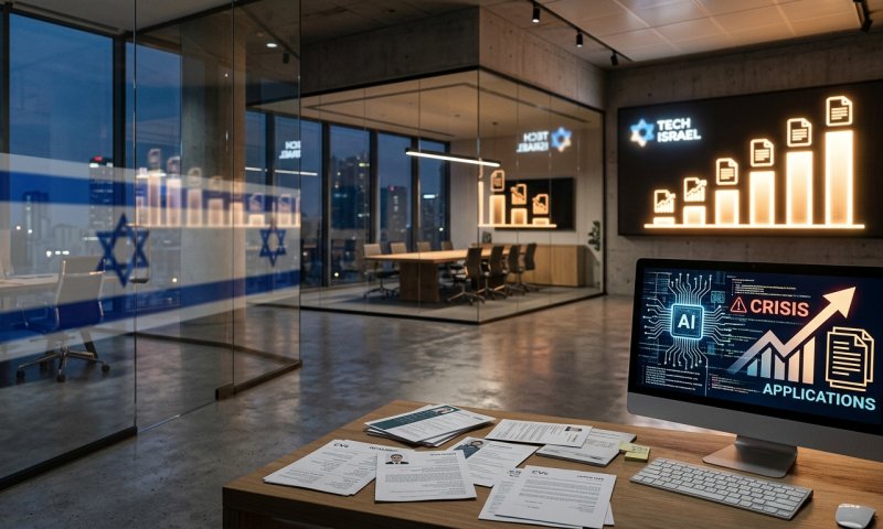 בצל הבינה המלאכותית: שיעור מחפשי העבודה בהייטק שולש